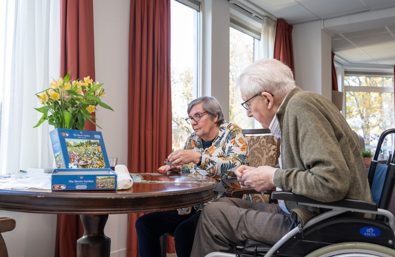 Liemerije Meulenvelden bewoner in huiskamer 5
