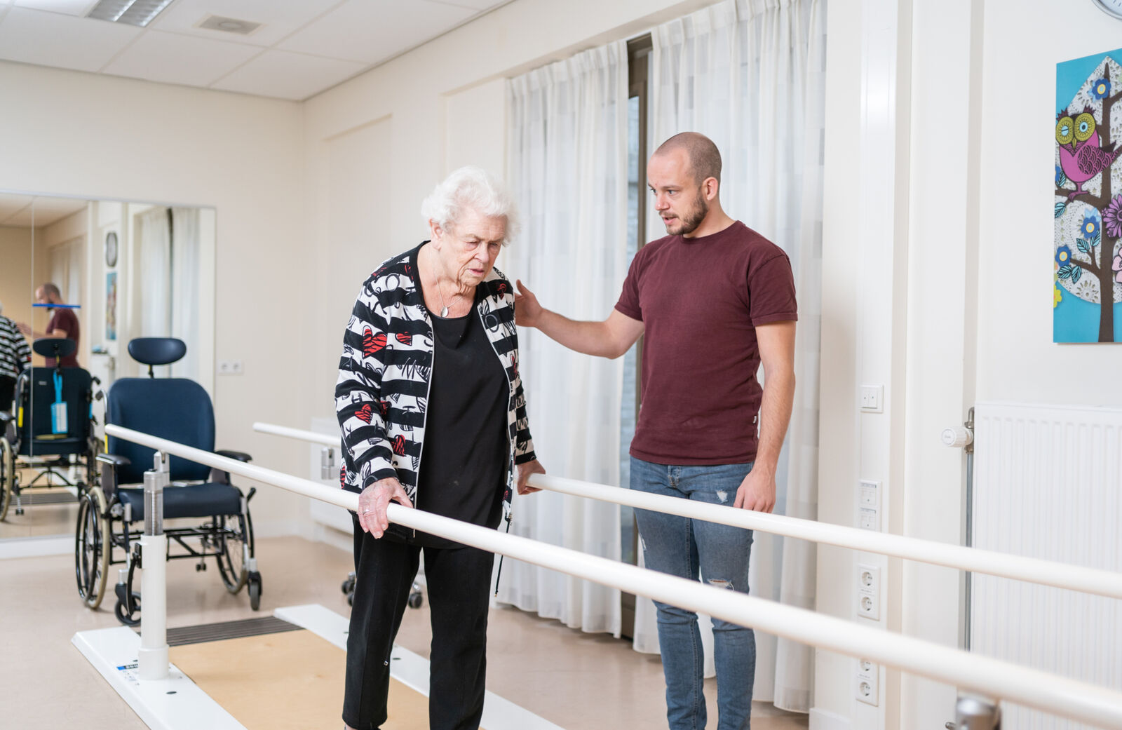 Liemerije Zevenaar oefening met fysiotherapeut 5